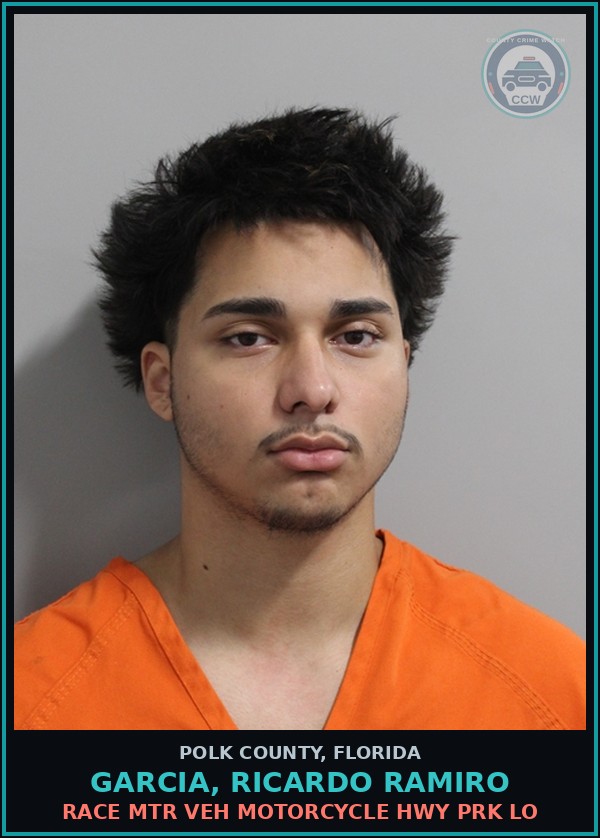 Booking mugshot of GARCIA, RICARDO RAMIRO in Polk County