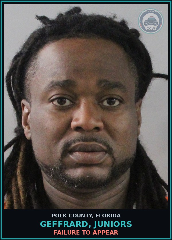 Booking mugshot of GEFFRARD, JUNIORS in Polk County