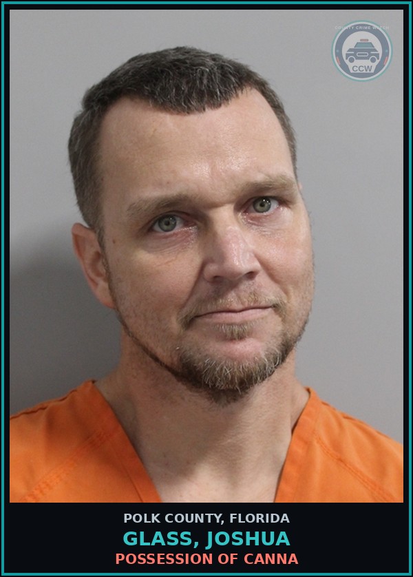 Booking mugshot of GLASS, JOSHUA in Polk County