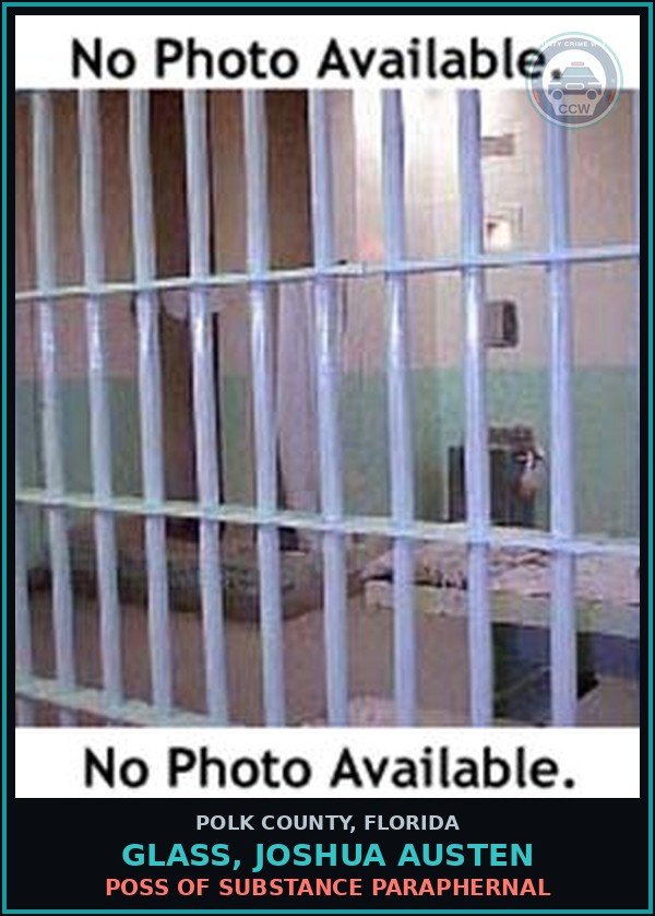 Booking mugshot of GLASS, JOSHUA AUSTEN in Polk County