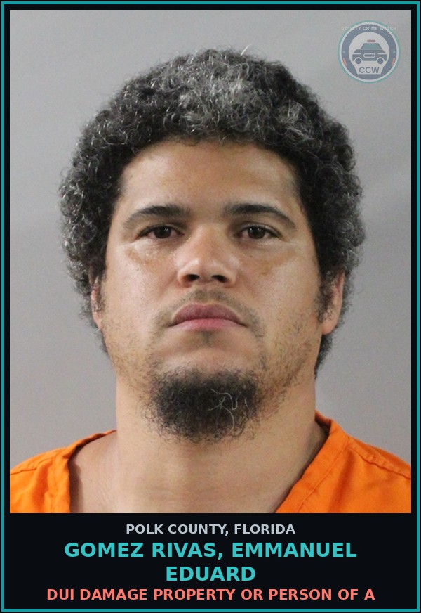 Booking mugshot of GOMEZ RIVAS, EMMANUEL EDUARD in Polk County