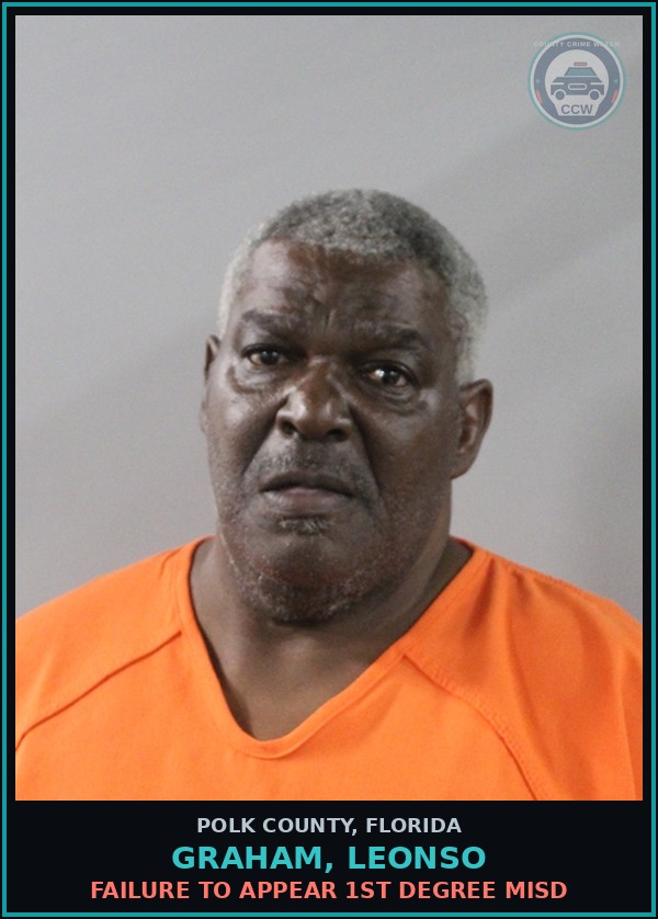 Booking mugshot of GRAHAM, LEONSO in Polk County