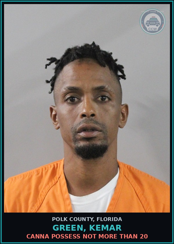 Booking mugshot of GREEN, KEMAR in Polk County
