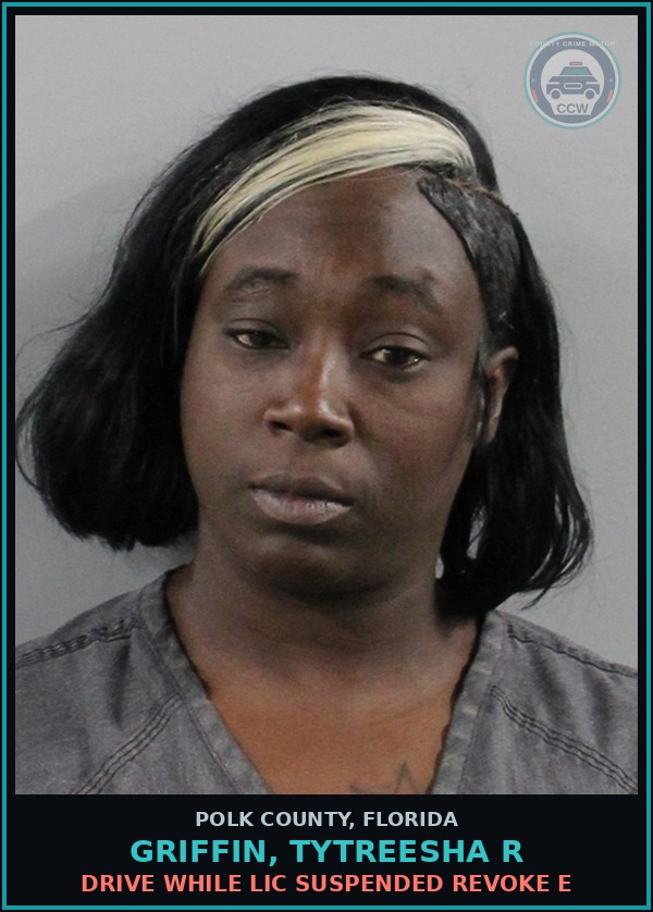 Booking mugshot of GRIFFIN, TYTREESHA R in Polk County