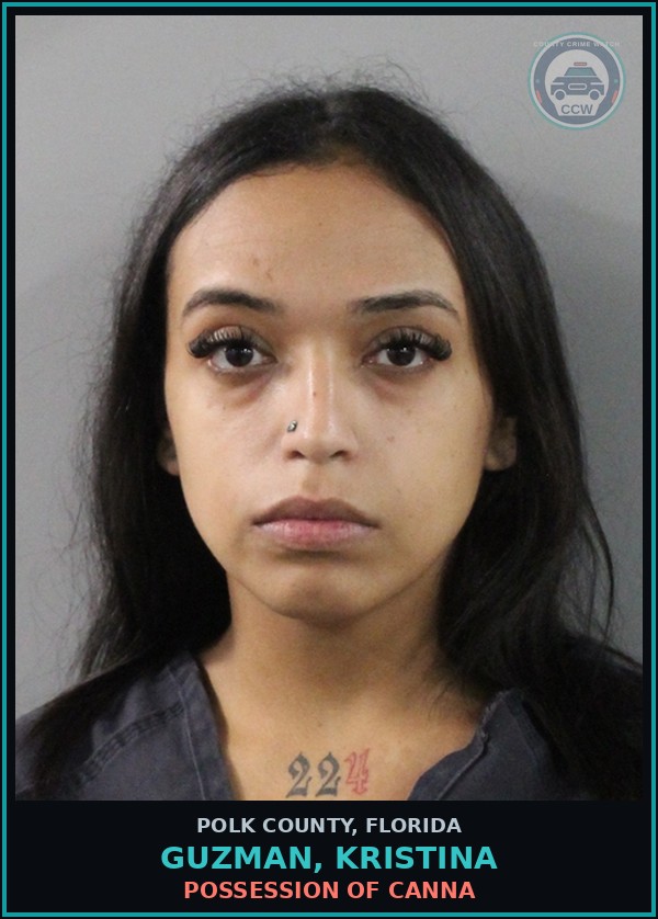 Booking mugshot of GUZMAN, KRISTINA in Polk County