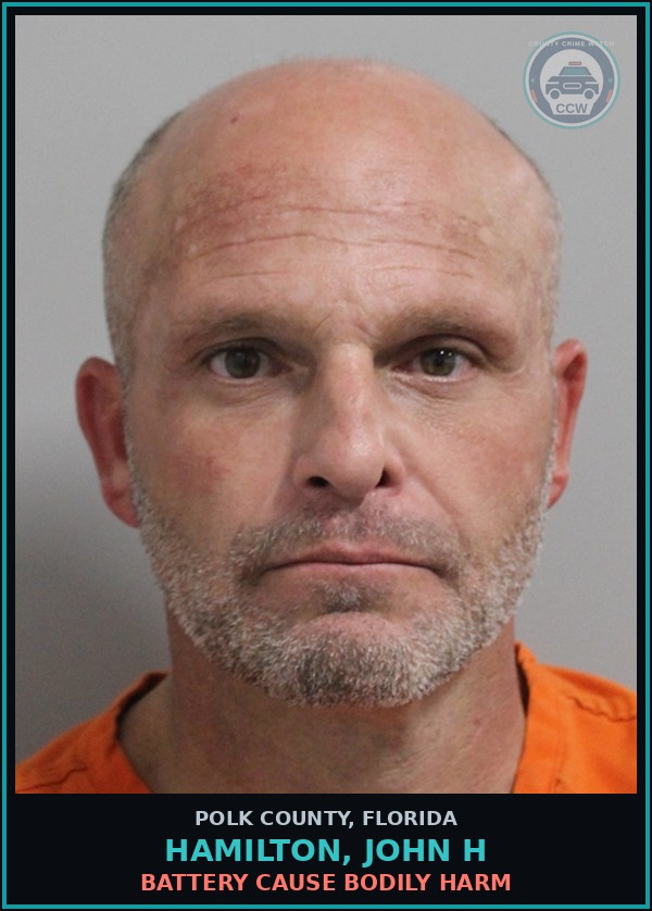 Booking mugshot of HAMILTON, JOHN H in Polk County