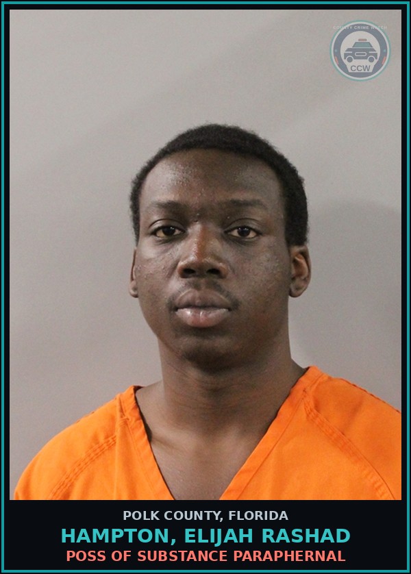 Booking mugshot of HAMPTON, ELIJAH RASHAD in Polk County