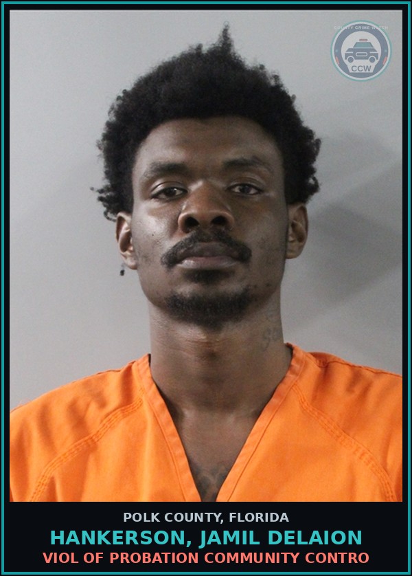 Booking mugshot of HANKERSON, JAMIL DELAION in Polk County