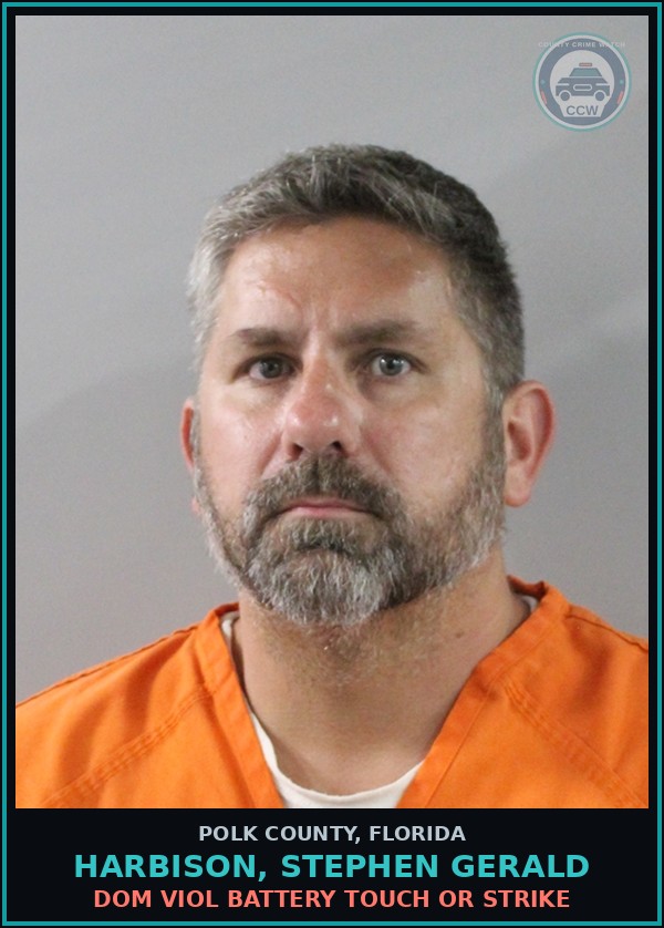 Booking mugshot of HARBISON, STEPHEN GERALD in Polk County
