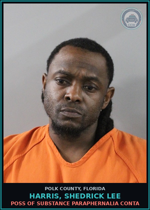 Booking mugshot of HARRIS, SHEDRICK LEE in Polk County