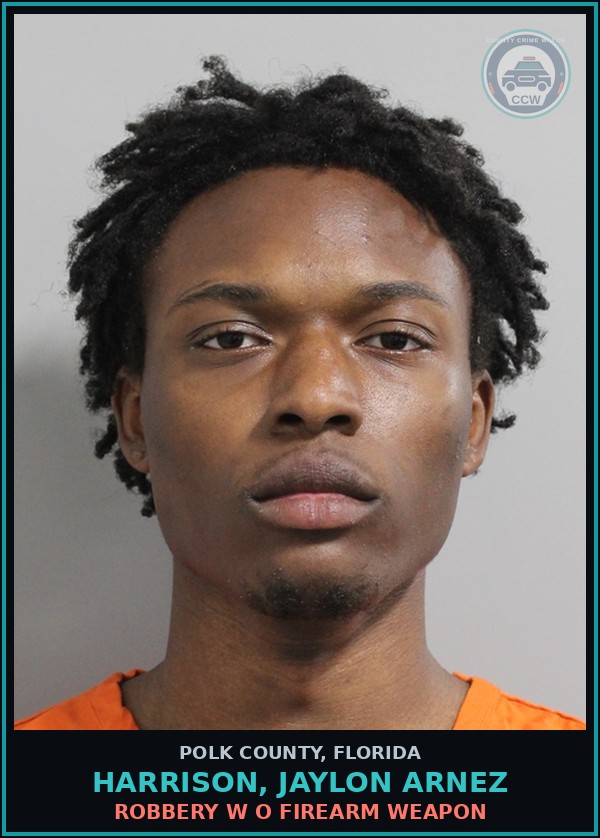 Booking mugshot of HARRISON, JAYLON ARNEZ in Polk County
