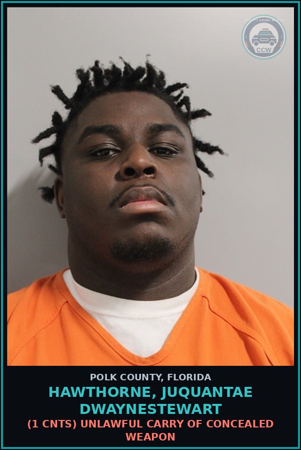 Booking mugshot of HAWTHORNE, JUQUANTAE DWAYNESTEWART in Polk County