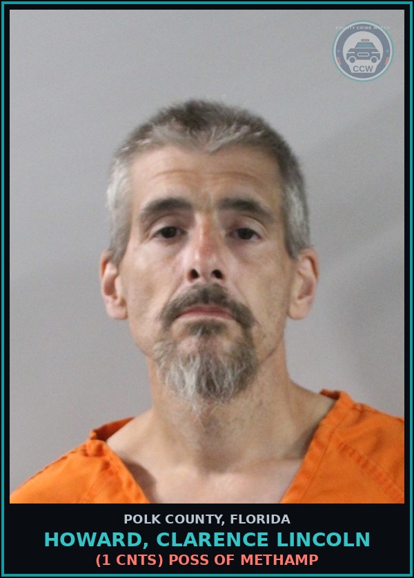 Booking mugshot of HOWARD, CLARENCE LINCOLN in Polk County