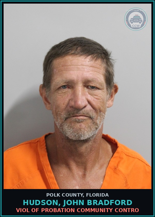 Booking mugshot of HUDSON, JOHN BRADFORD in Polk County