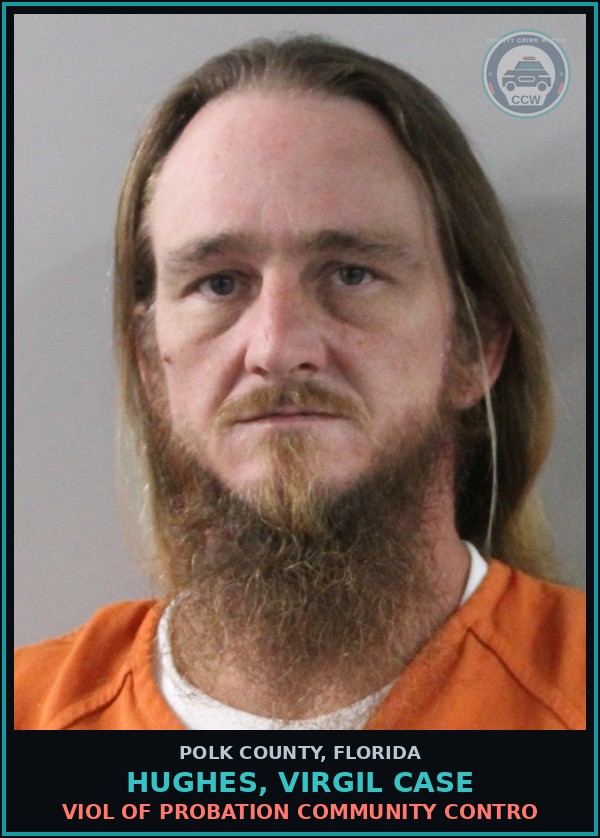 Booking mugshot of HUGHES, VIRGIL CASE in Polk County