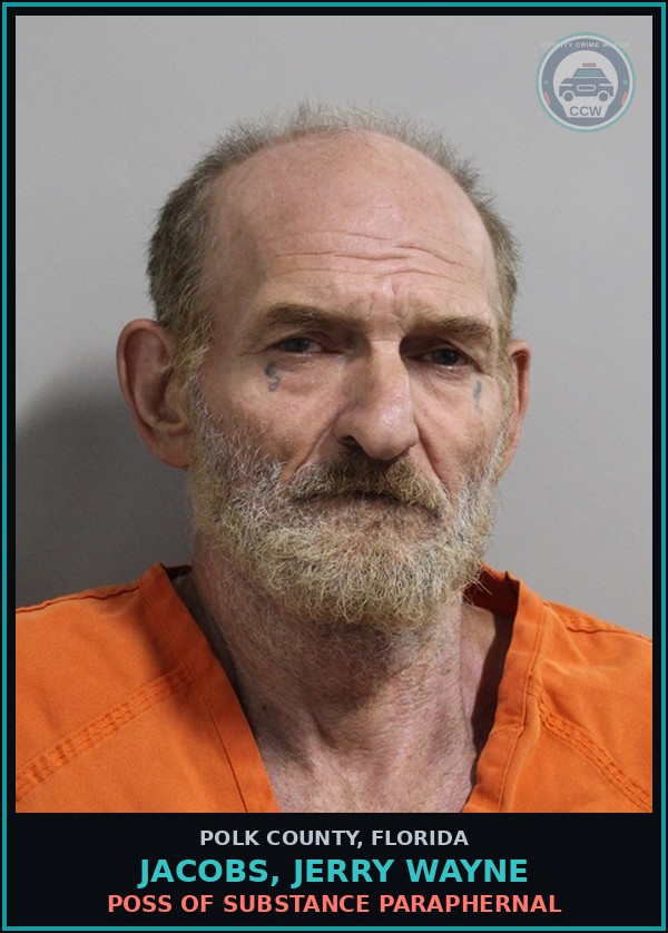 Booking mugshot of JACOBS, JERRY WAYNE in Polk County