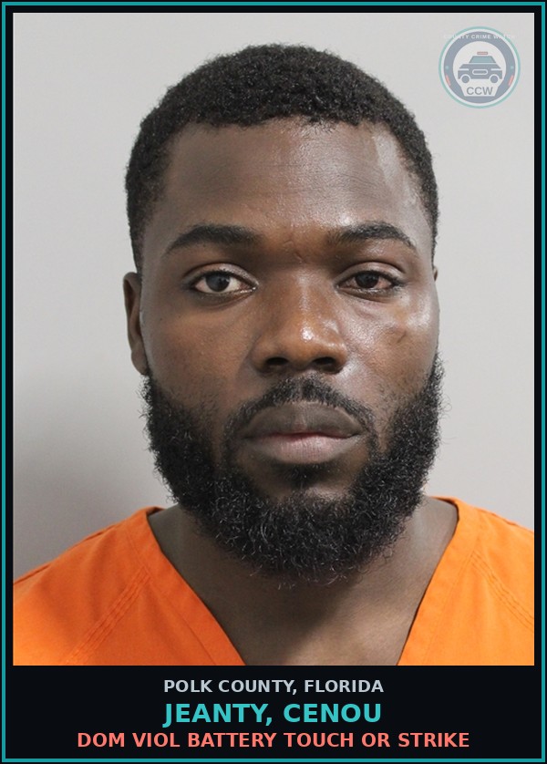 Booking mugshot of JEANTY, CENOU in Polk County