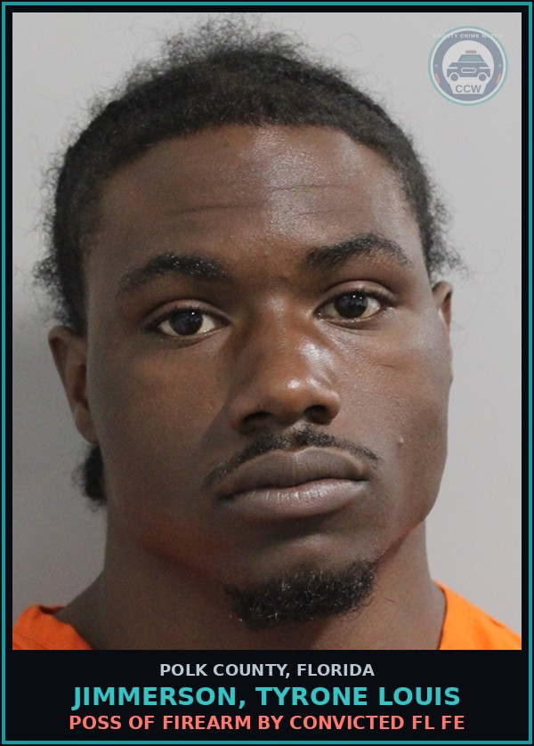Booking mugshot of JIMMERSON, TYRONE LOUIS in Polk County