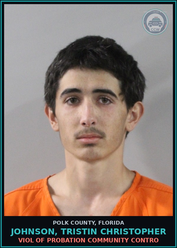 Booking mugshot of JOHNSON, TRISTIN CHRISTOPHER in Polk County