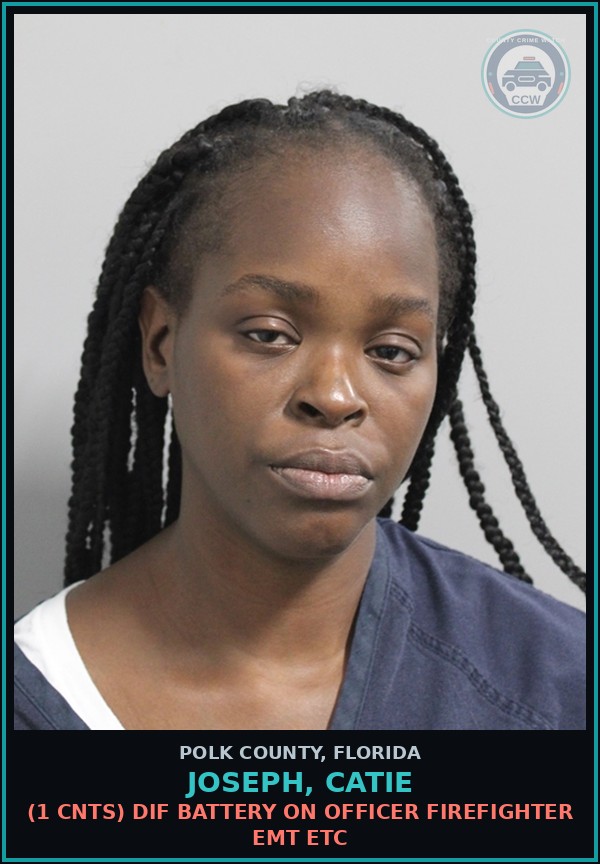Booking mugshot of JOSEPH, CATIE in Polk County