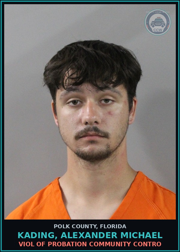 Booking mugshot of KADING, ALEXANDER MICHAEL in Polk County