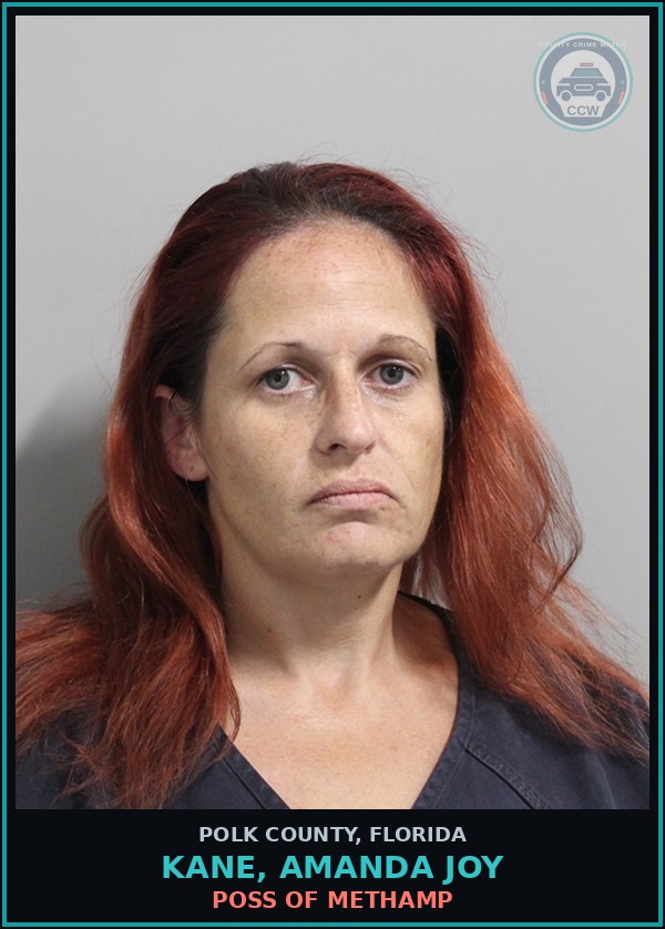 Booking mugshot of KANE, AMANDA JOY in Polk County