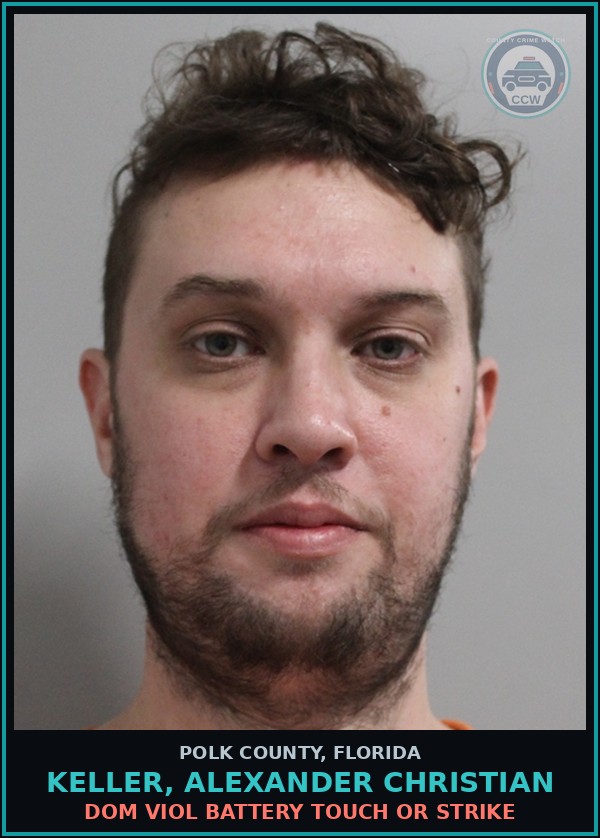 Booking mugshot of KELLER, ALEXANDER CHRISTIAN in Polk County