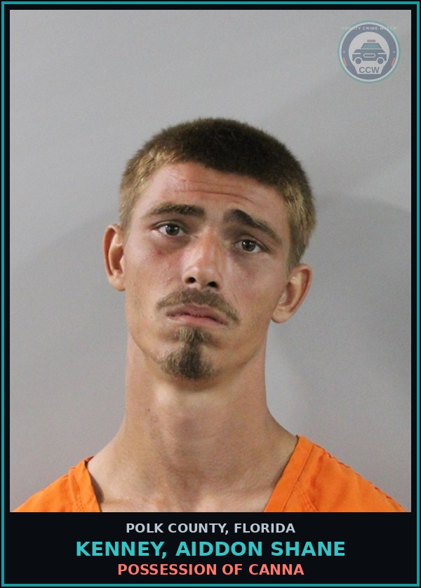Booking mugshot of KENNEY, AIDDON SHANE in Polk County