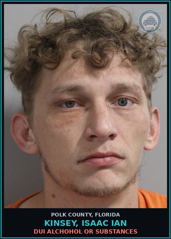 Booking mugshot of KINSEY, ISAAC IAN in Polk County