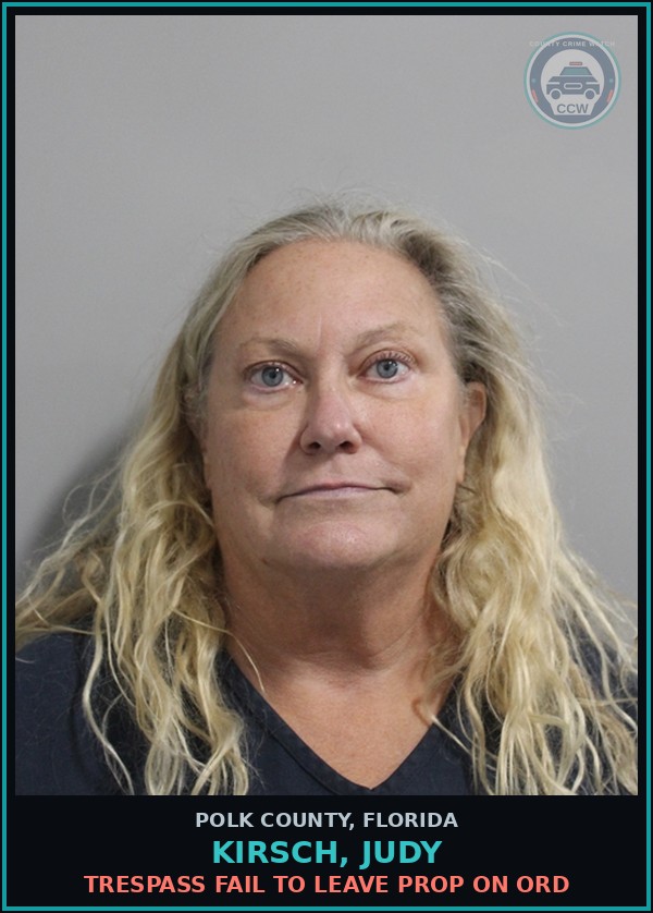 Booking mugshot of KIRSCH, JUDY in Polk County