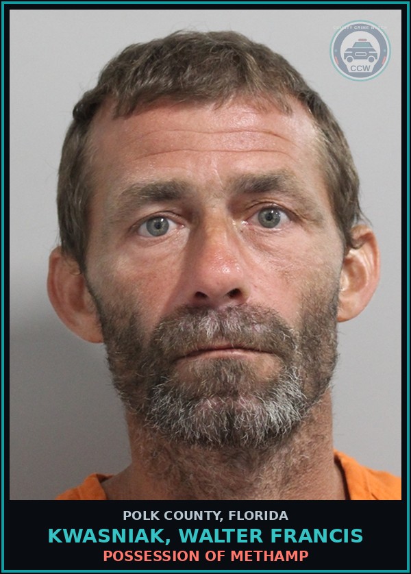 Booking mugshot of KWASNIAK, WALTER FRANCIS in Polk County