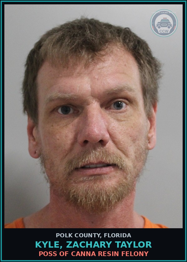 Booking mugshot of KYLE, ZACHARY TAYLOR in Polk County
