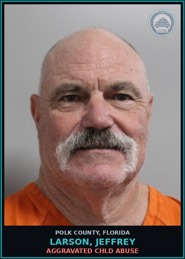 Booking mugshot of LARSON, JEFFREY in Polk County