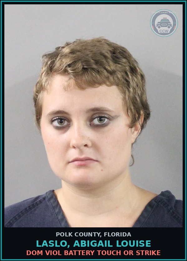 Booking mugshot of LASLO, ABIGAIL LOUISE in Polk County