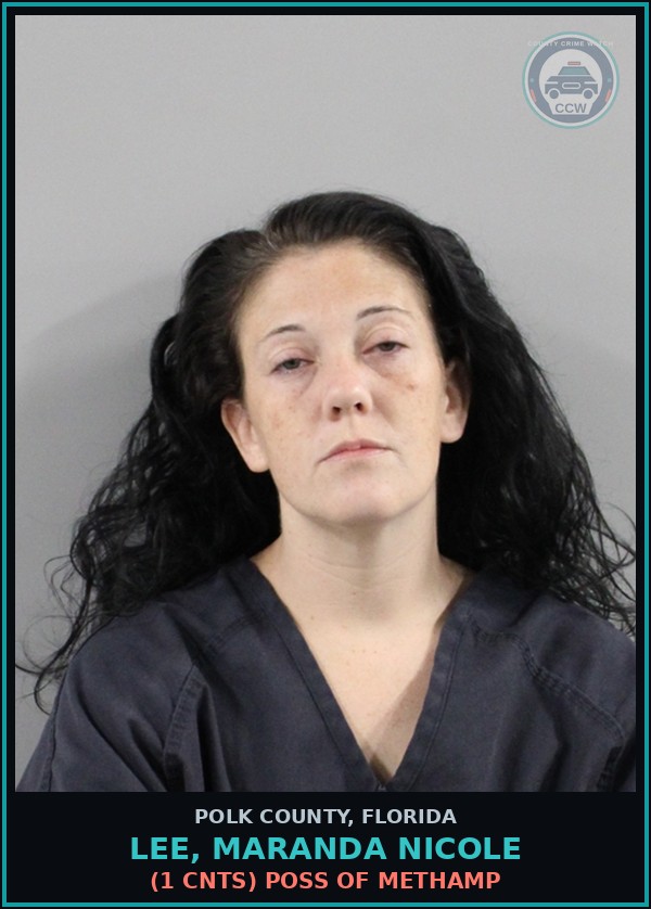 Booking mugshot of LEE, MARANDA NICOLE in Polk County