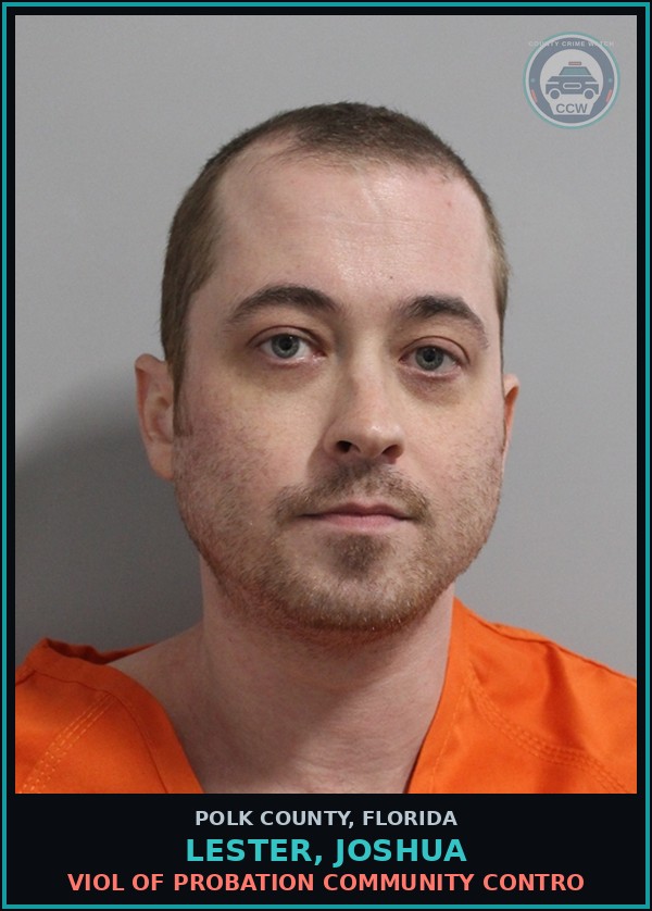 Booking mugshot of LESTER, JOSHUA in Polk County