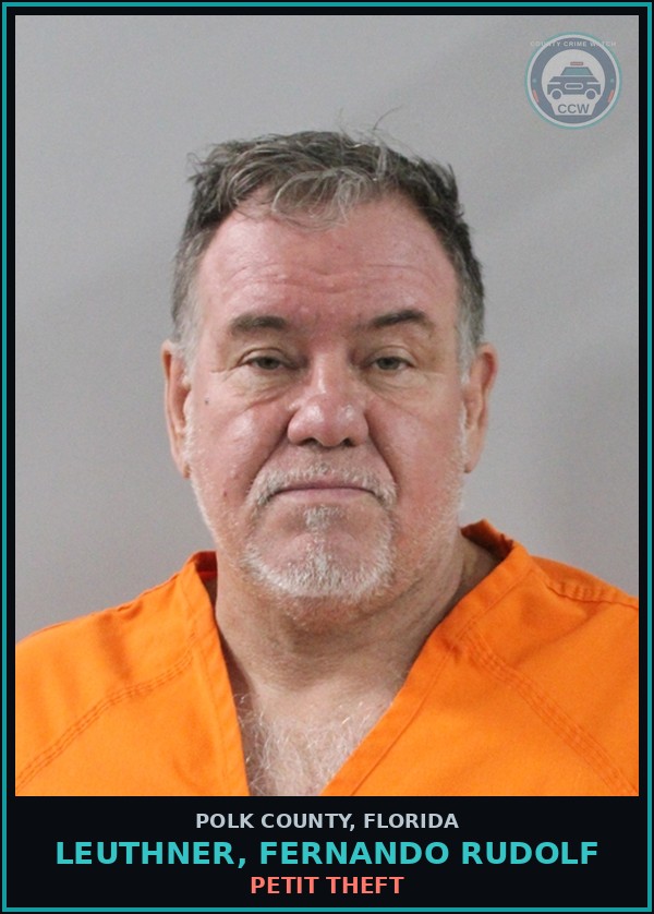 Booking mugshot of LEUTHNER, FERNANDO RUDOLF in Polk County
