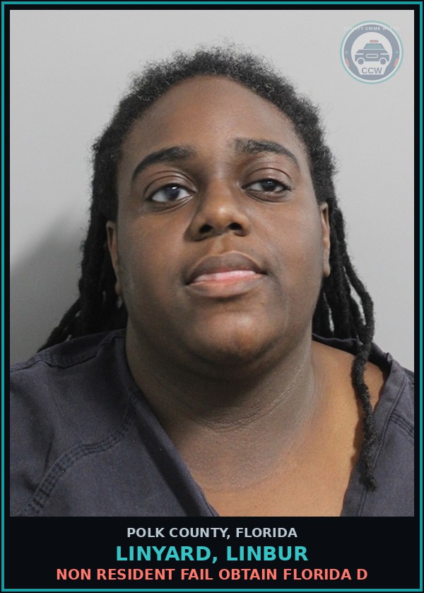 Booking mugshot of LINYARD, LINBUR in Polk County
