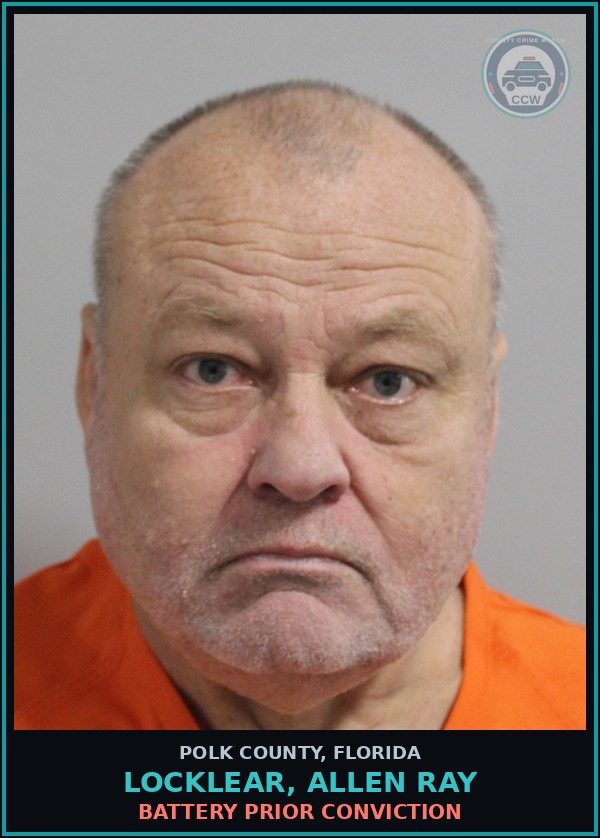 Booking mugshot of LOCKLEAR, ALLEN RAY in Polk County