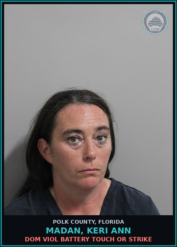 Booking mugshot of MADAN, KERI ANN in Polk County