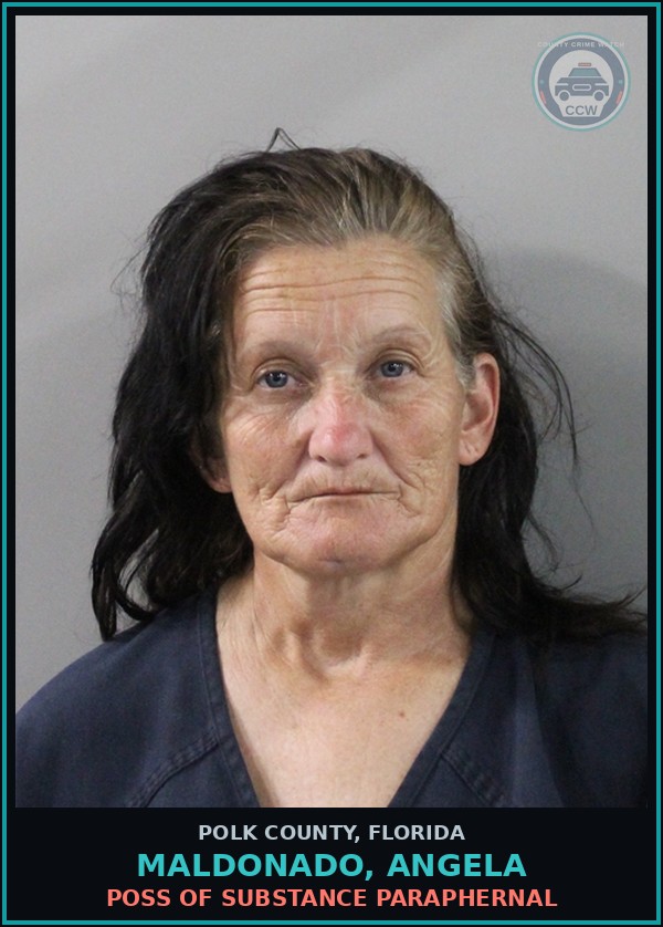 Booking mugshot of MALDONADO, ANGELA in Polk County