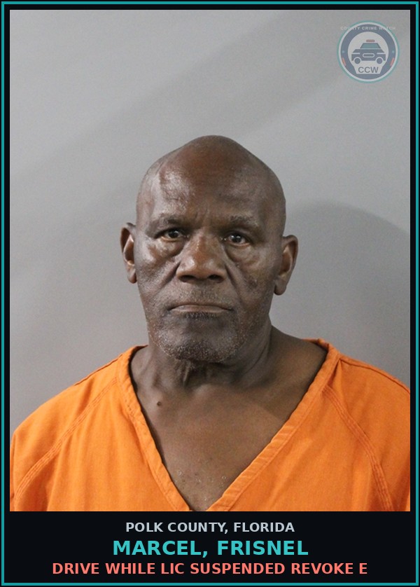 Booking mugshot of MARCEL, FRISNEL in Polk County