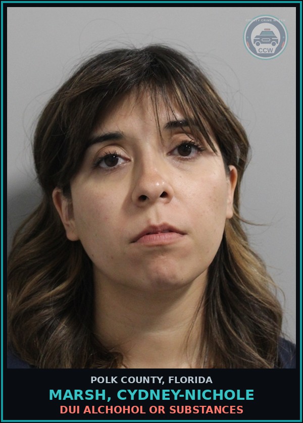 Booking mugshot of MARSH, CYDNEY-NICHOLE in Polk County