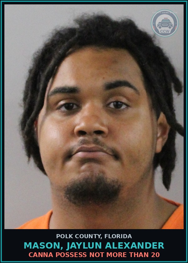Booking mugshot of MASON, JAYLUN ALEXANDER in Polk County