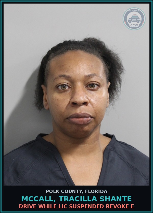 Booking mugshot of MCCALL, TRACILLA SHANTE in Polk County