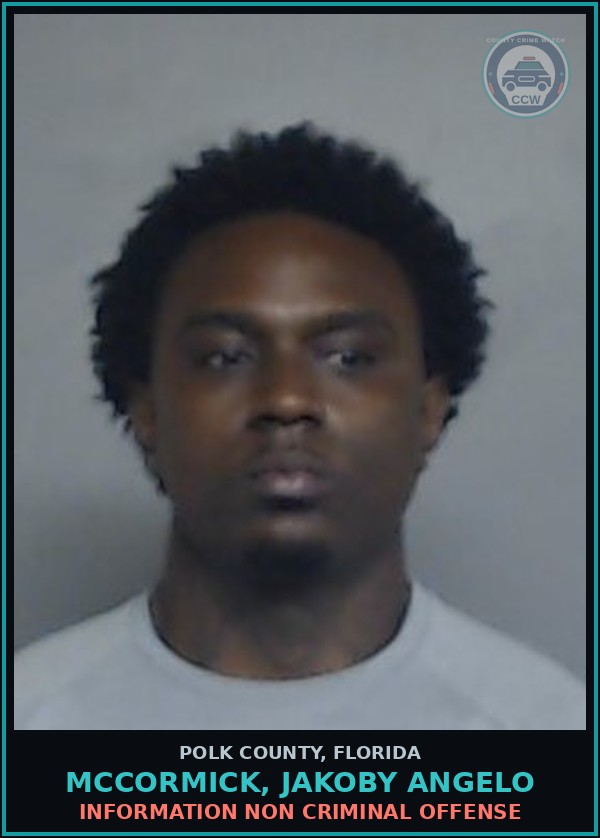Booking mugshot of MCCORMICK, JAKOBY ANGELO in Polk County