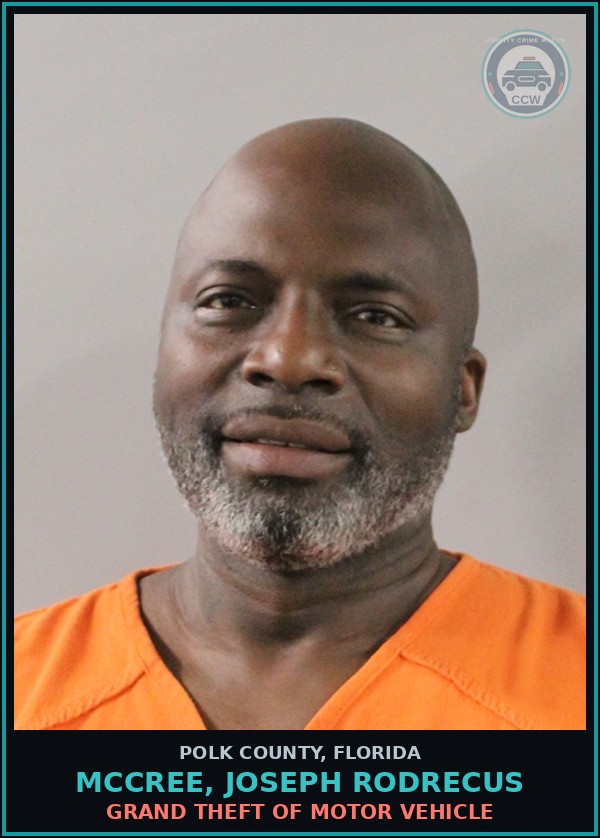 Booking mugshot of MCCREE, JOSEPH RODRECUS in Polk County