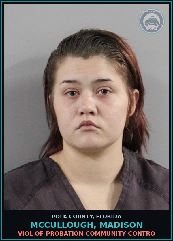 Booking mugshot of MCCULLOUGH, MADISON in Polk County