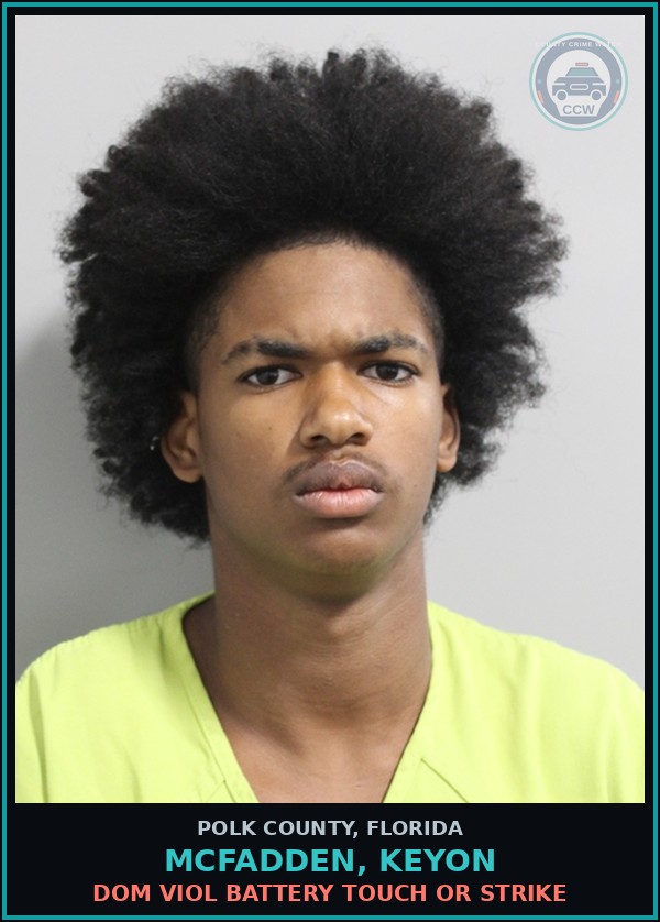 Booking mugshot of MCFADDEN, KEYON in Polk County