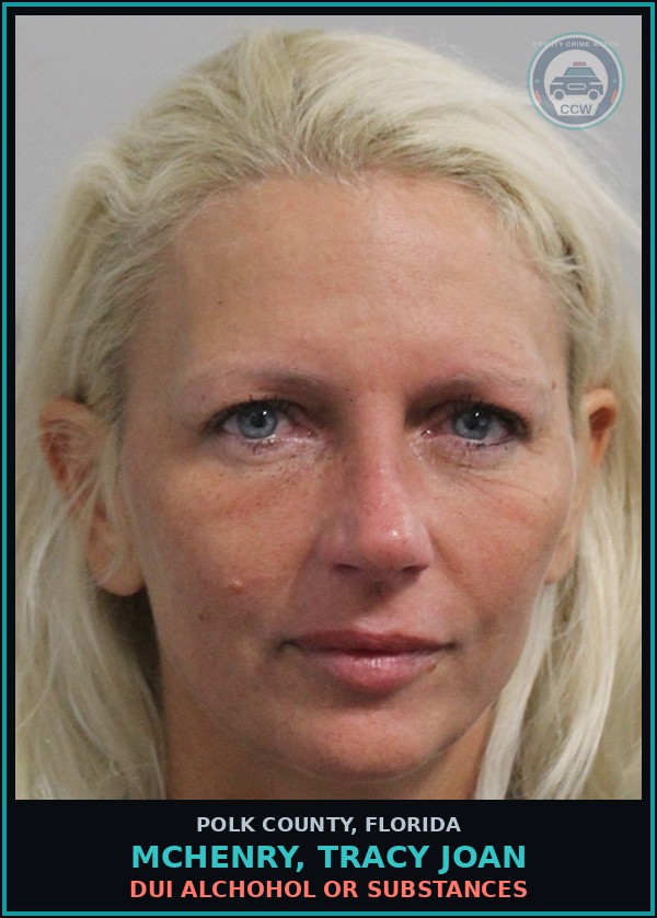 Booking mugshot of MCHENRY, TRACY JOAN in Polk County
